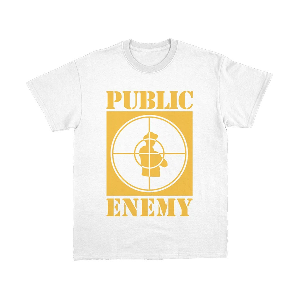 Public Enemy Merch 2026 Sniper Logo White T-Shirt Birthday Gift Ideas For Brothers - Kdjoy