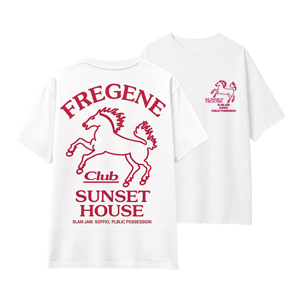 Public Possession Merch 2026 Sunset House T-Shirt White Fregene Club Shirt Brothers Gifts - Kdjoy