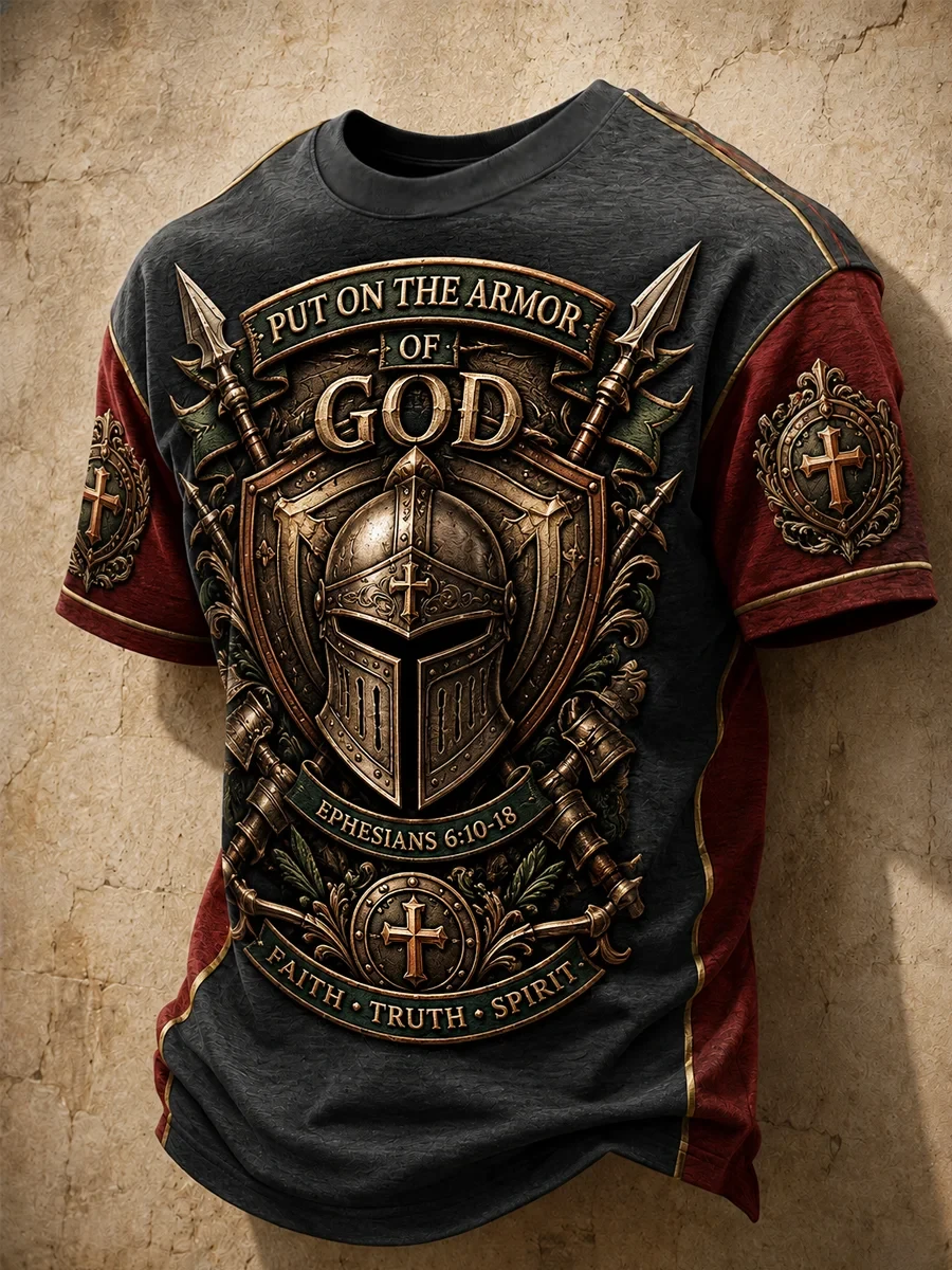 Put On The Armor Of God T-Shirt Christian Faith Merch Birthday Gift - Kdjoy