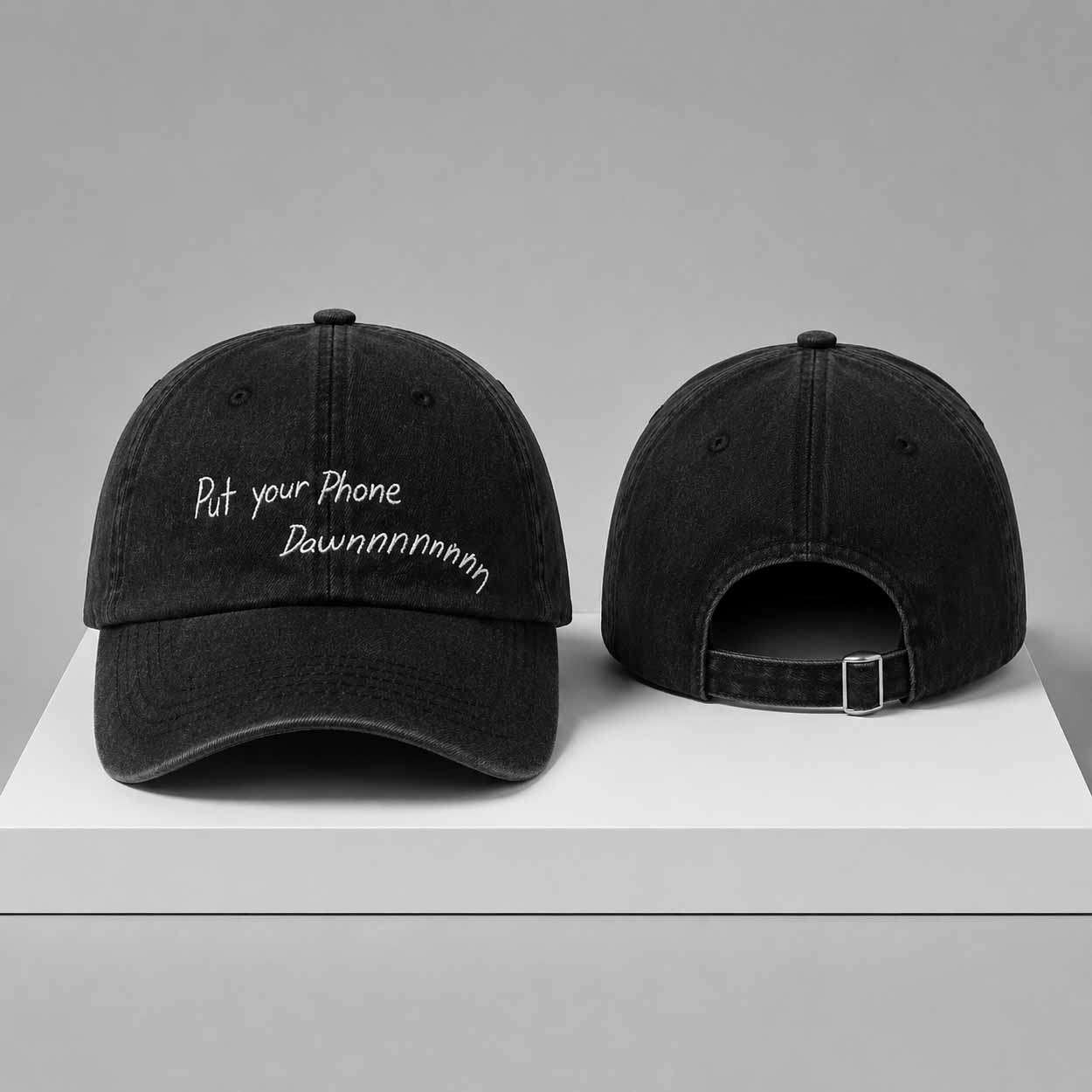 Put Your Phone Down Birthday Hat Embroidered Funny Cap Birthday Gift For BFF - Kdjoy