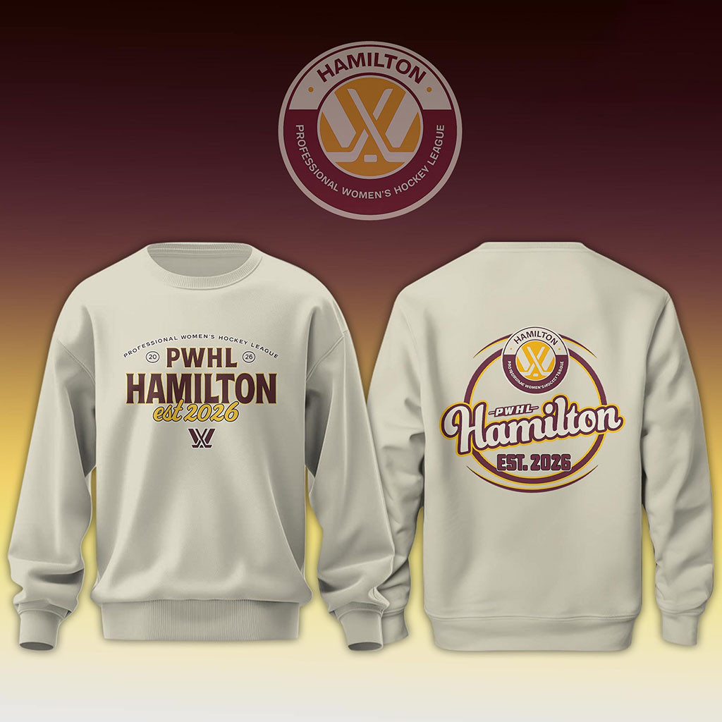 PWHL Hamilton Est 2026 Graphic Sweatshirt PWHL Hamilton Merch Present For Hockey Fans - Kdjoy