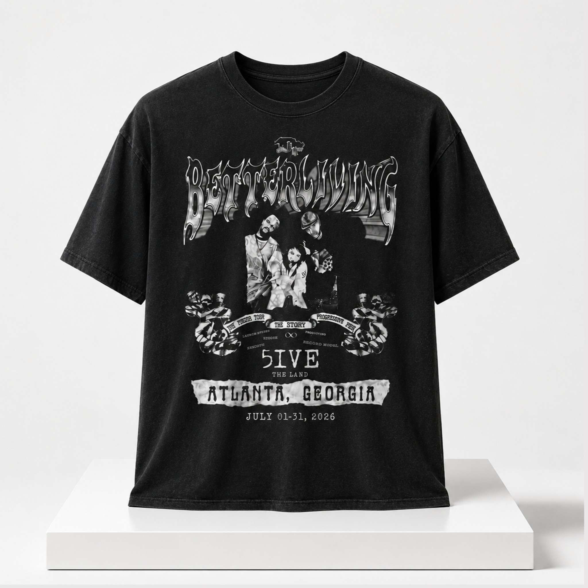 Quavo Better Living Atlanta Georgia Shirt Quavo Better Living 5IVE Atlanta Georgia Tour 2026 Tee - Kdjoy