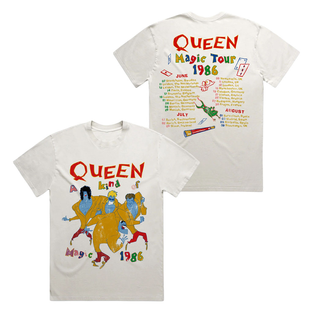 Queen Merch 2026 A Kind Of Magic Tour 1986 Vintage T-Shirt Gift For Band Fans - Kdjoy