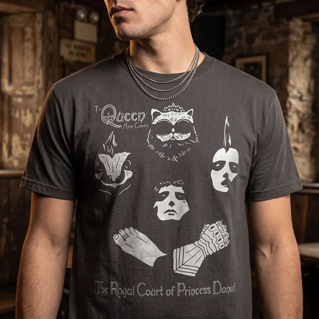 QUEEN Merch Anne Chonk The Royal Court Of Princess Donut Dungeon Crawler Carl T-Shirt - Kdjoy