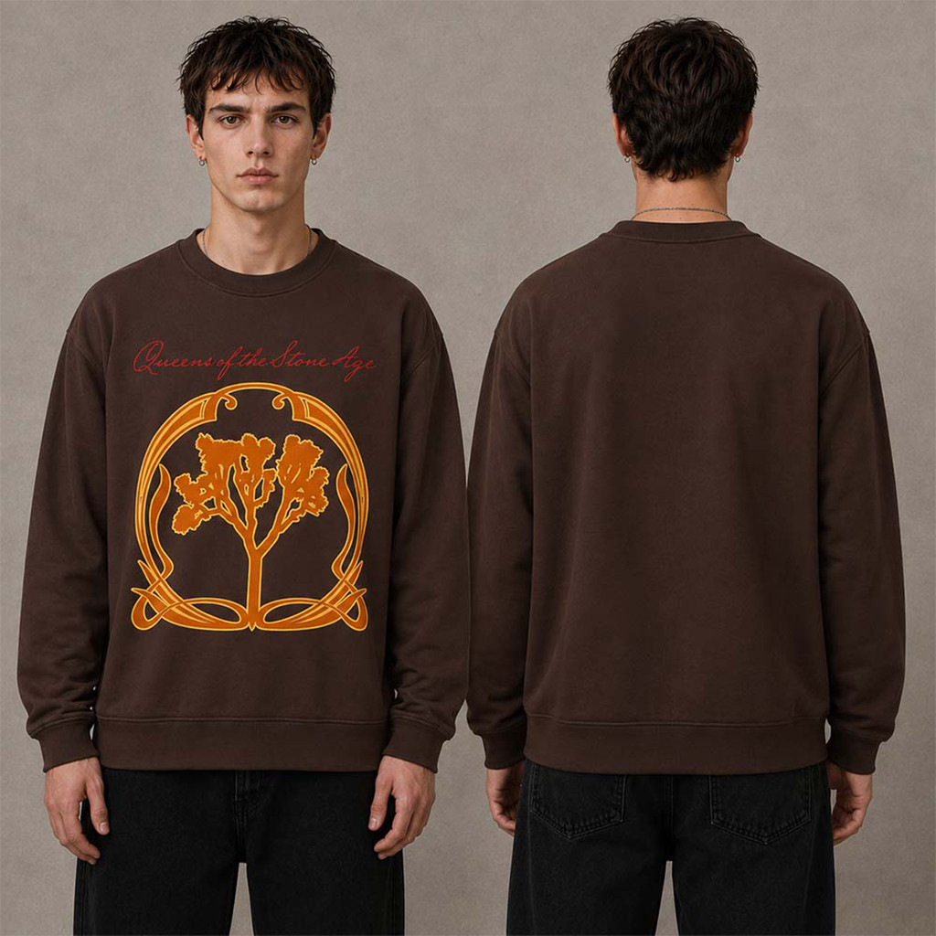 Queens Of The Stone Age Catacombs Tour 2026 Joshua Tree Sweatshirt Queens Of The Stone Age Merch - Kdjoy