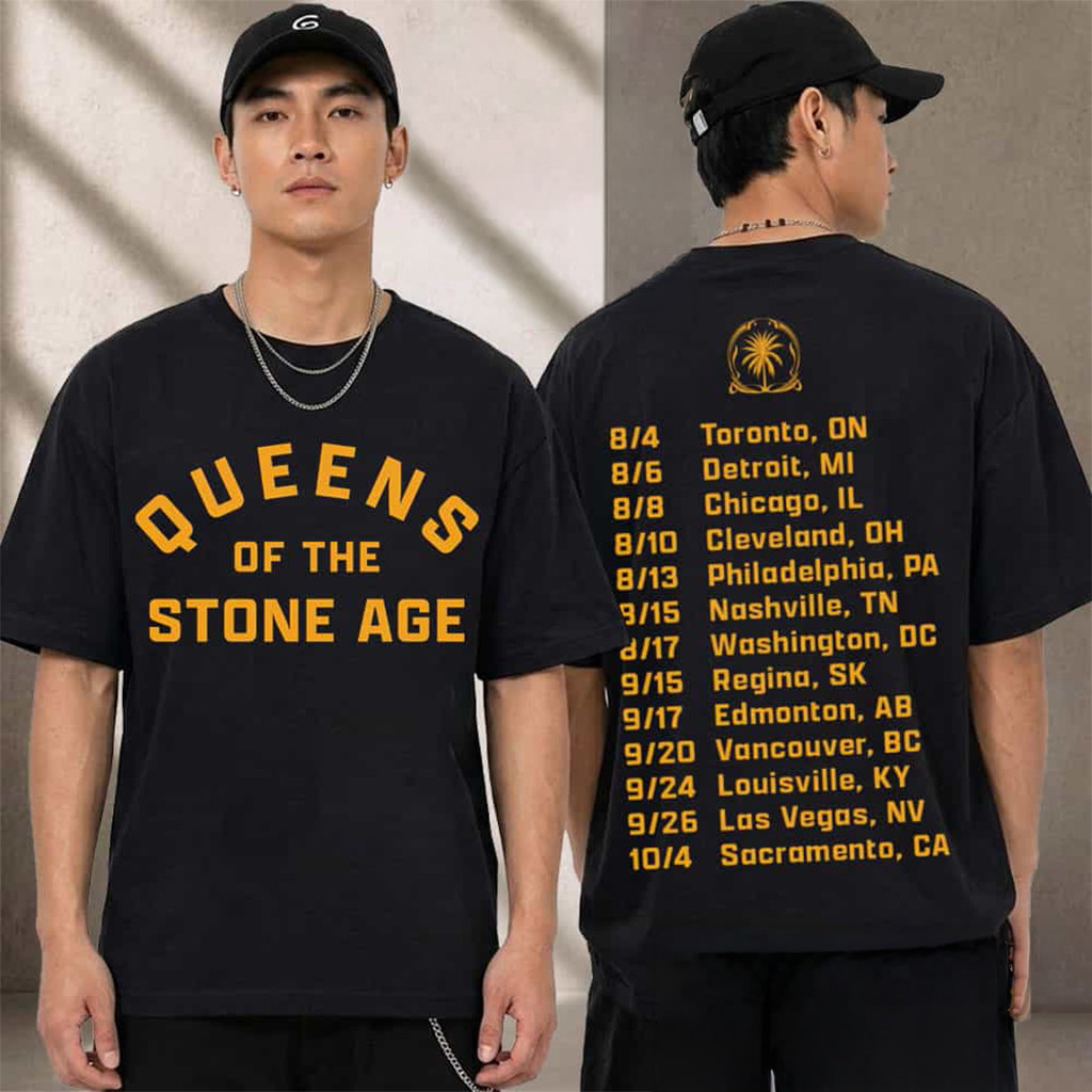 Queens Of The Stone Age Toronto 2026 Logo Tour Dates T-Shirt Queens Of The Stone Age Merch - Kdjoy Queens Of The Stone Age Toronto 2026 Logo Tour Dates T-Shirt Queens Of The Stone Age Merch - Kdjoy