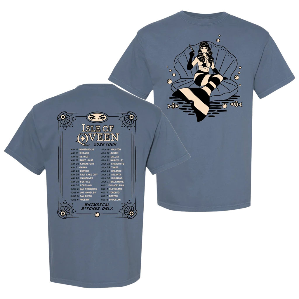 Qveen Herby Merch 2026 Isle Of Qveen Tour T-Shirt Best Gifts For Music Lovers - Kdjoy