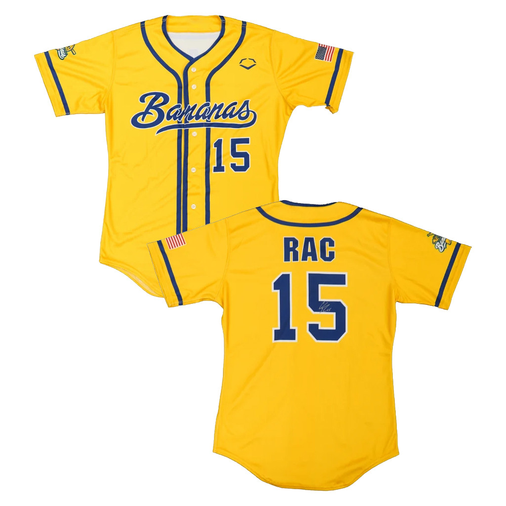 RAC RobertAnthony Cruz Jersey Shirt 2026 Savannah Bananas Merch #15 Autographed Jersey Fan Gear - Kdjoy RAC RobertAnthony Cruz Jersey Shirt 2026 Savannah Bananas Merch #15 Autographed Jersey Fan Gear - Kdjoy