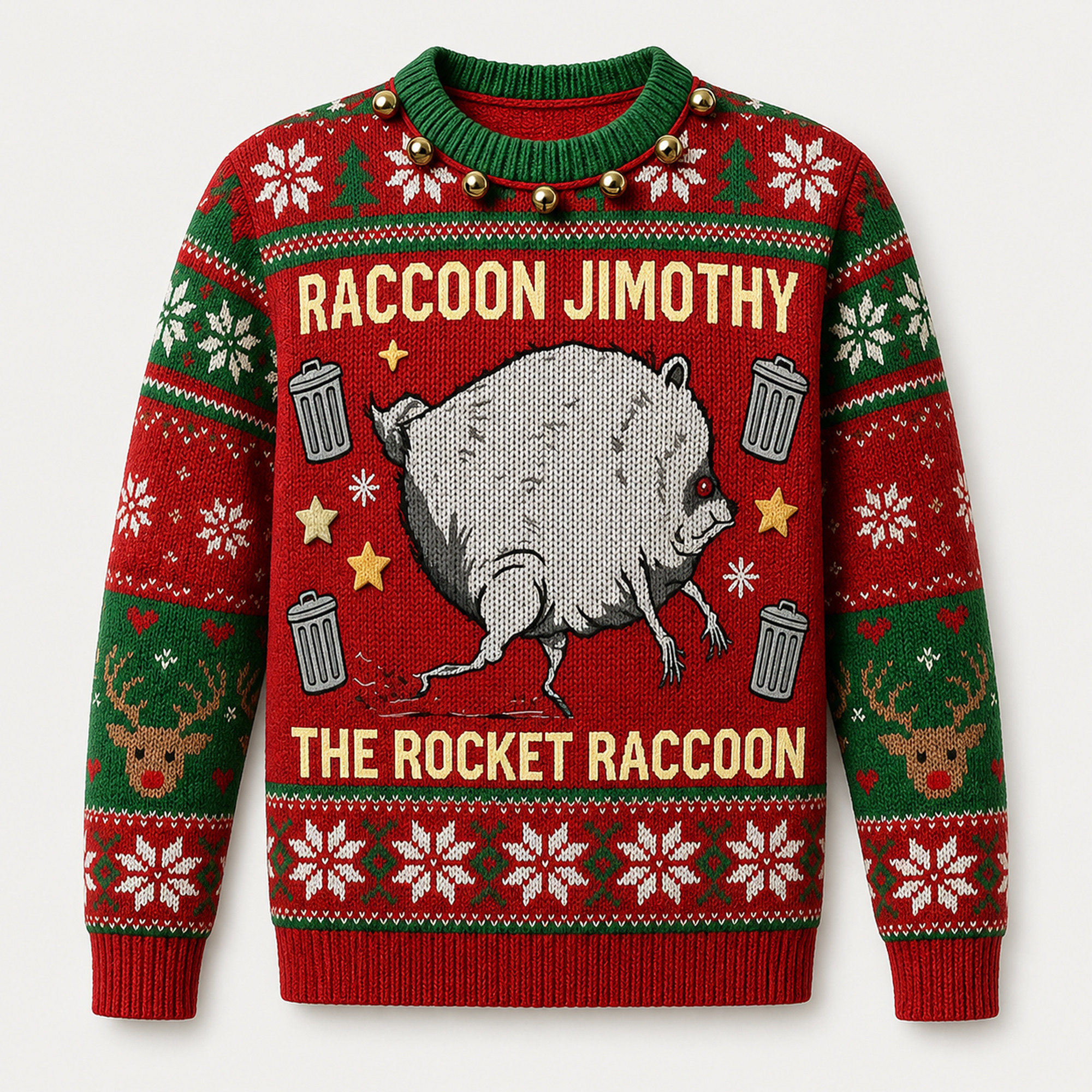 Raccoon Jimothy The Rocket Raccoon Ugly Christmas Sweater Funny Meme Xmas Jumper Holiday Gifts - Kdjoy Raccoon Jimothy The Rocket Raccoon Ugly Christmas Sweater Funny Meme Xmas Jumper Holiday Gifts - Kdjoy