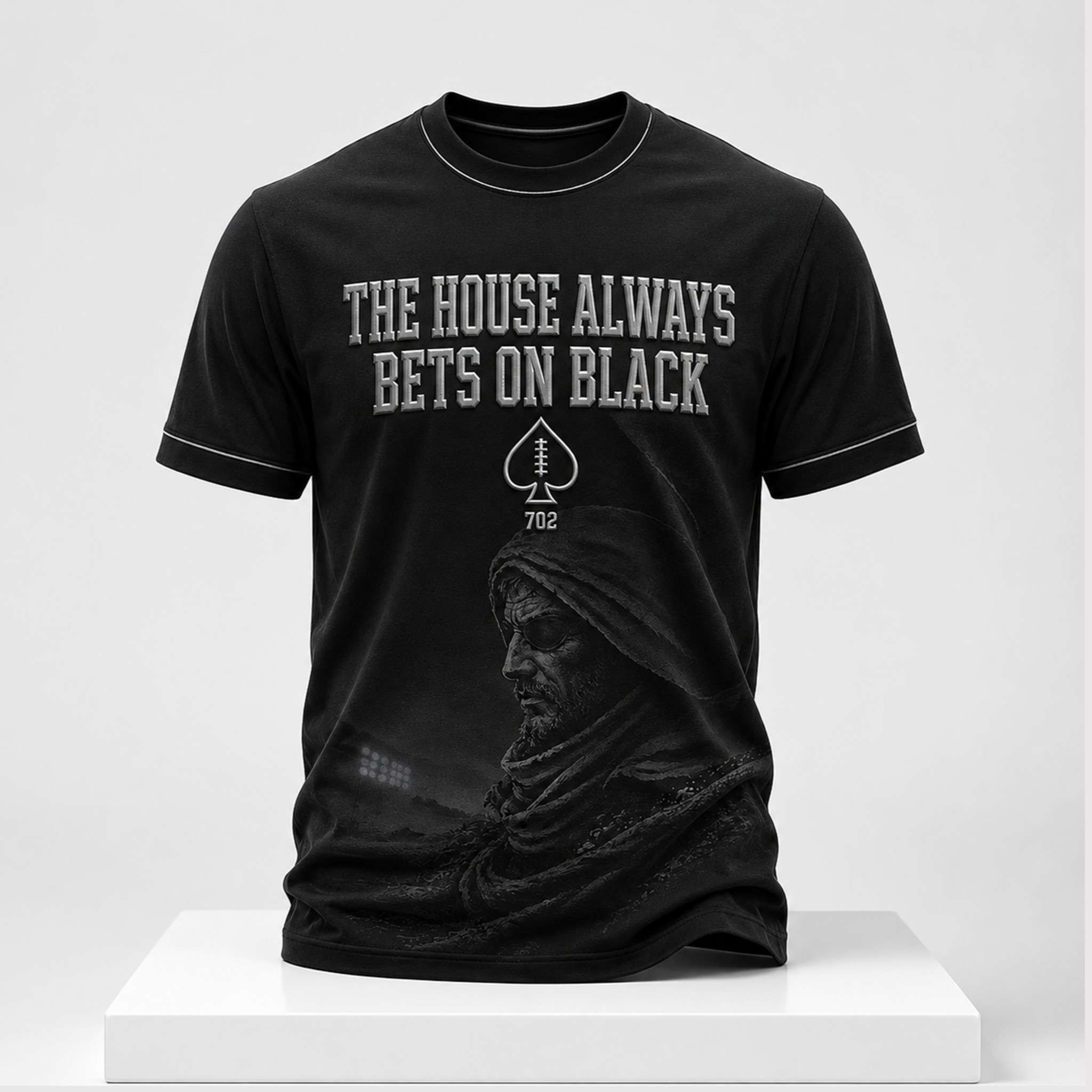 Raiders 2026 The House Always Bets On Black Shirt LV Raiders Merch Gift For Football Fans - Kdjoy
