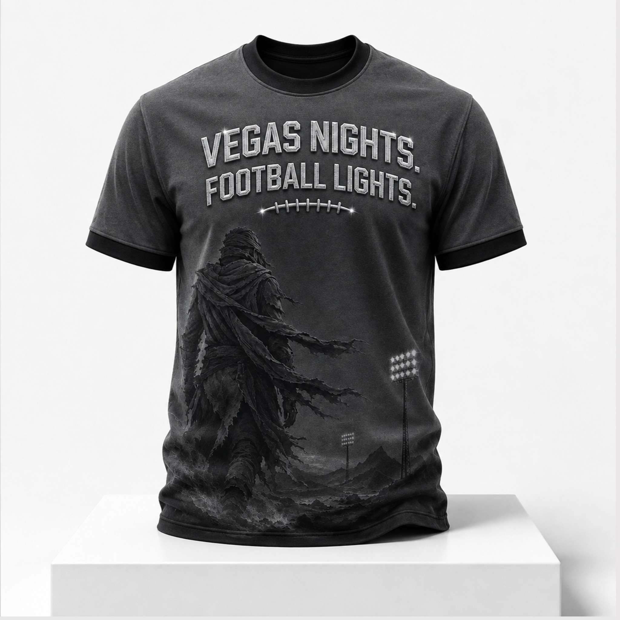 Raiders Vegas Nights Football Lights 2026 Shirt LV Raiders MercH Cool Gift For Football Fans - Kdjoy Raiders Vegas Nights Football Lights 2026 Shirt LV Raiders MercH Cool Gift For Football Fans - Kdjoy