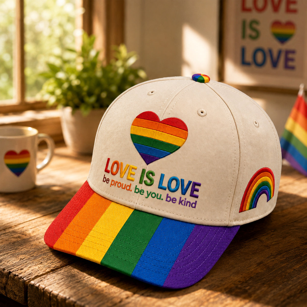 Rainbow Love Is Love Pride Hat Be Proud Be You Be Kind Cap LGBTQ Gifts - Kdjoy Rainbow Love Is Love Pride Hat Be Proud Be You Be Kind Cap LGBTQ Gifts - Kdjoy