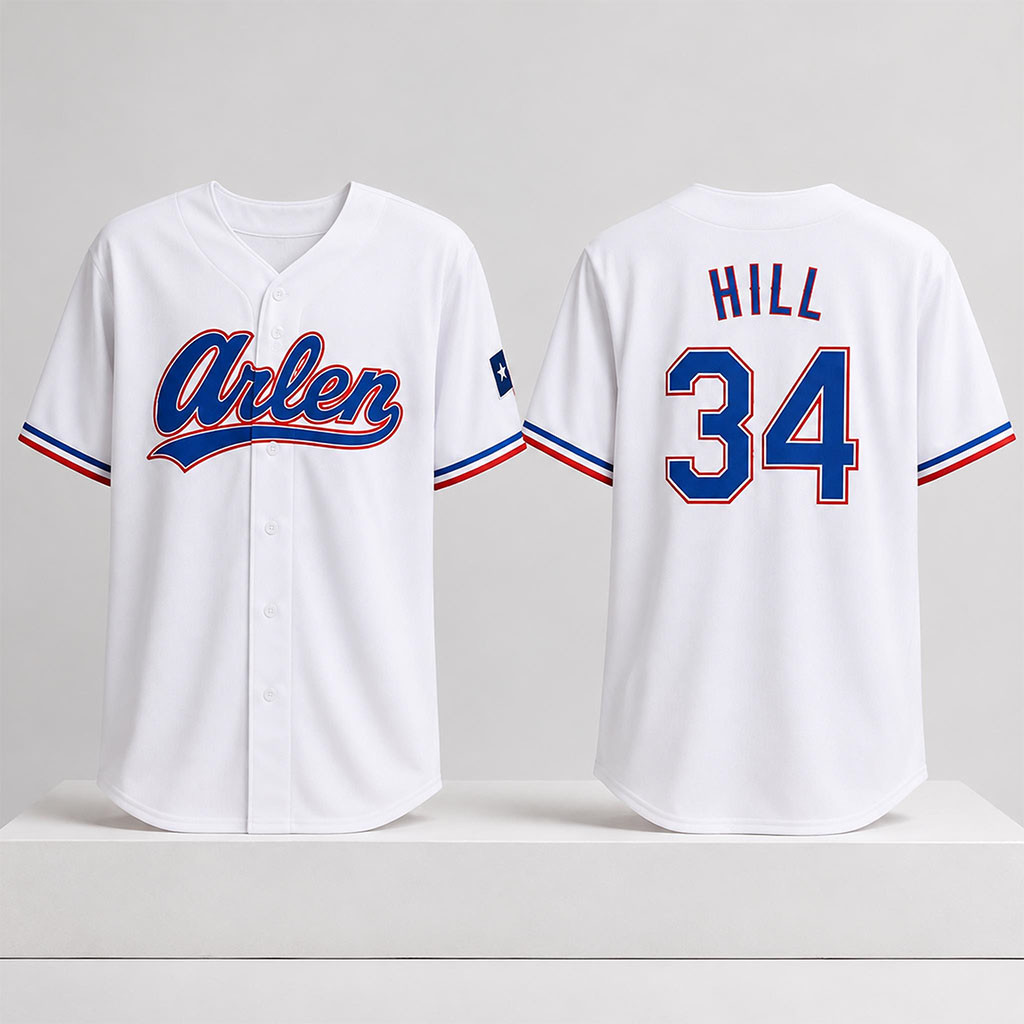 Rangers King Of The Hill #34 Night Jersey 2026 Texas Rangers Merch Best Gifts For Baseball Fans Rangers King Of The Hill #34 Night Jersey 2026 Texas Rangers Merch Best Gifts For Baseball Fans