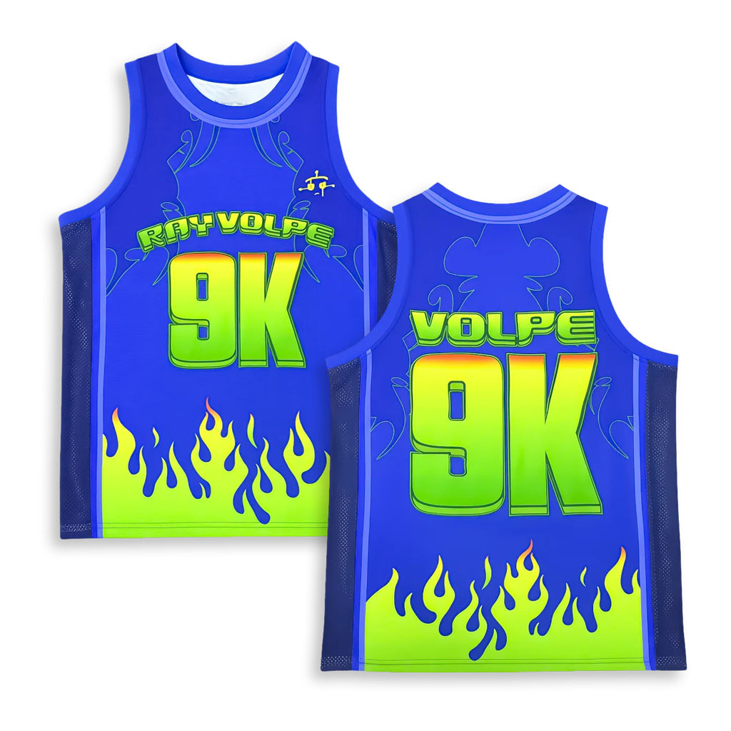 Ray Volpe Merch 2026 Mint Flame Basketball Jersey Present For DJ Fans - Kdjoy