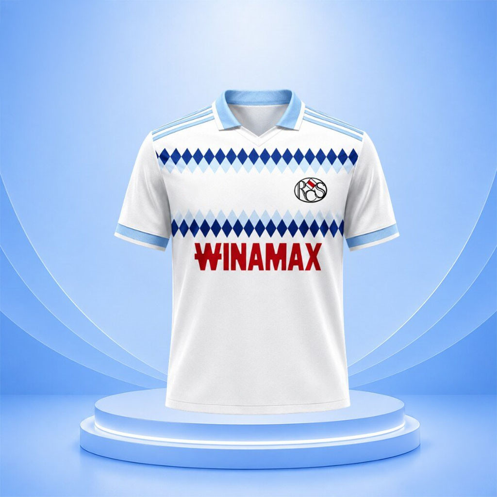 RC Strasbourg 26 27 Away Kit Jersey Shirt RC Strasbourg Alsace Merch Gifts For Football Fan - Kdjoy
