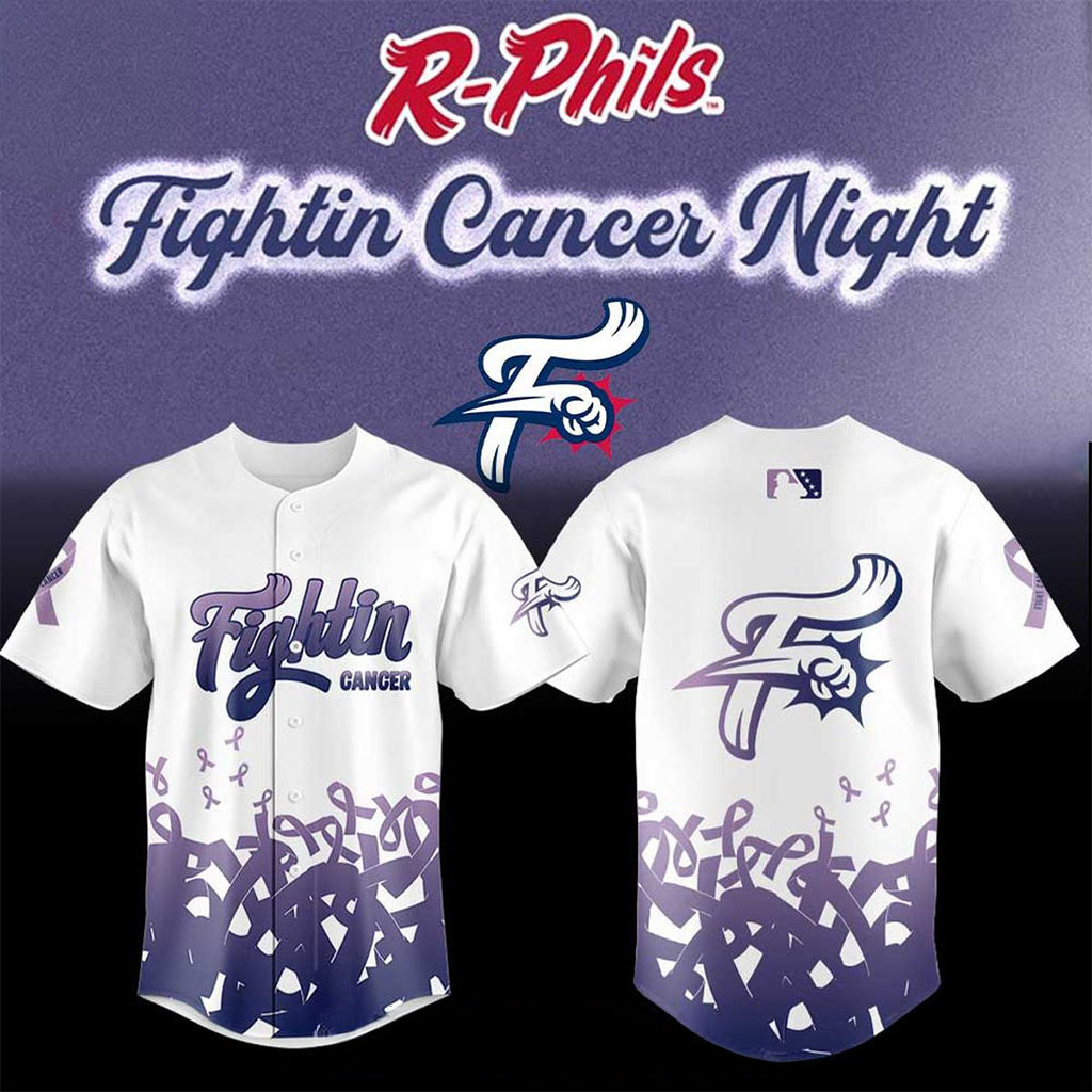 Reading Fightin Phils X Fight Cancer 2026 Night Baseball Jersey Reading Fightin Phils Merch - Kdjoy Reading Fightin Phils X Fight Cancer 2026 Night Baseball Jersey Reading Fightin Phils Merch - Kdjoy