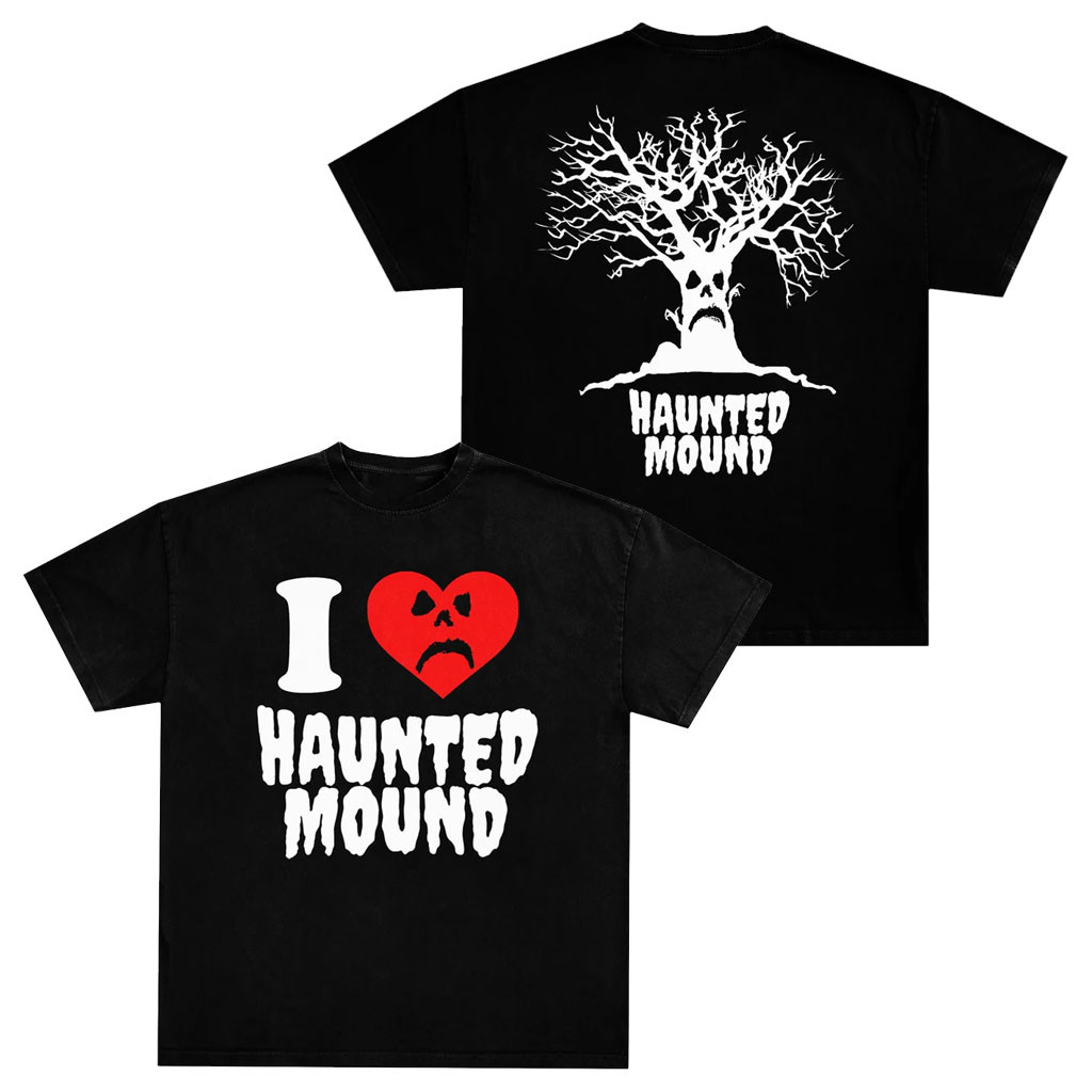 Real Haunted Mound Merch 2026 I Heart Haunted Mound Black T-Shirt Gifts For Music Lovers - Kdjoy
