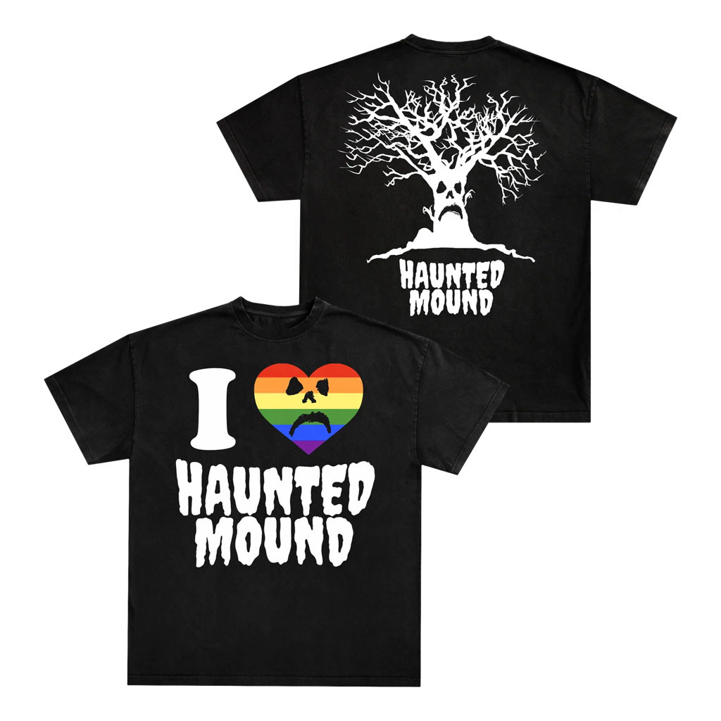 Real Haunted Mound Merch 2026 I Heart Haunted Mound Pride T-Shirt Black Gift For LGBTQ' - Kdjoy