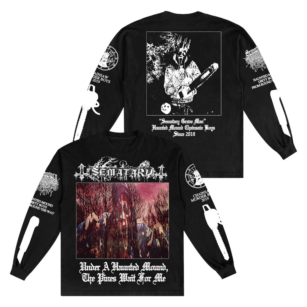 Real Haunted Mound Merch 2026 Sematary Pines Long Sleeve Shirt Music Gift Ideas For Guys - Kdjoy Real Haunted Mound Merch 2026 Sematary Pines Long Sleeve Shirt Music Gift Ideas For Guys - Kdjoy