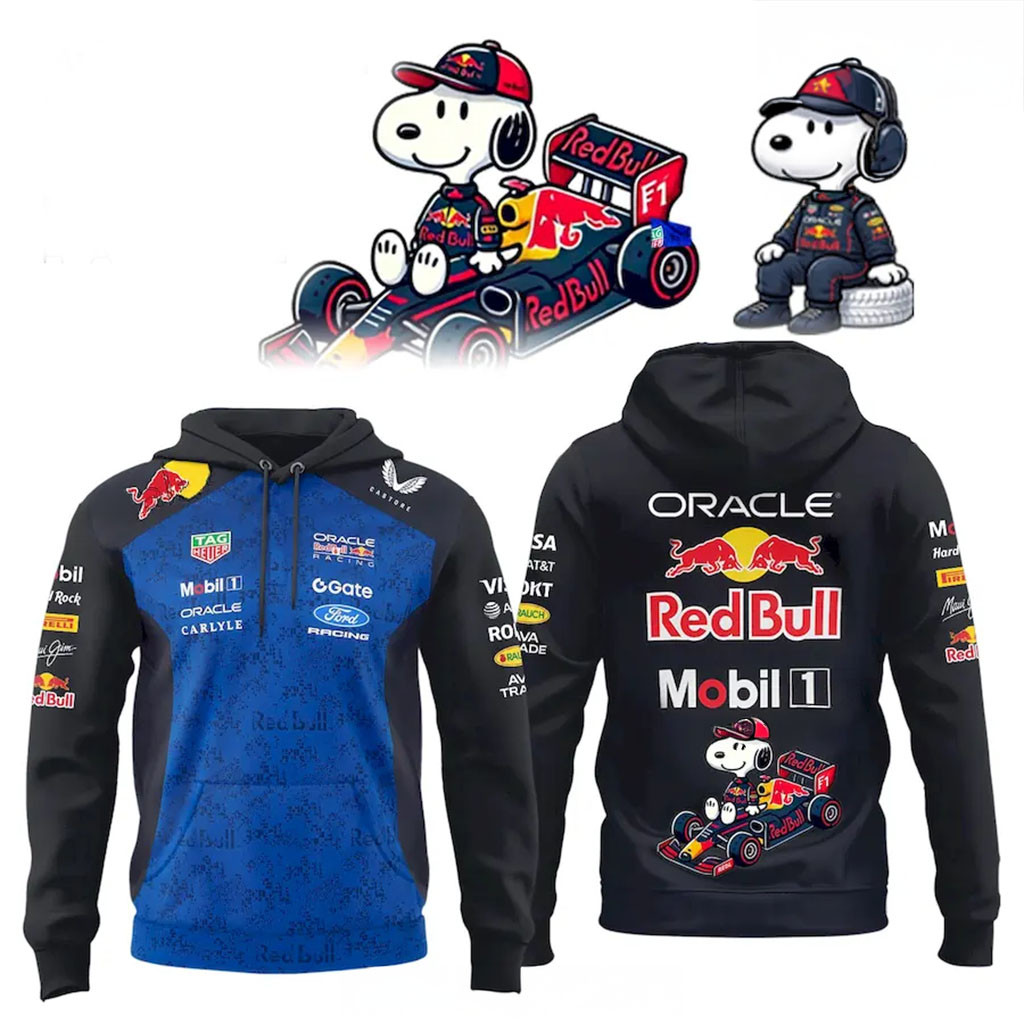 Red Bull Oracle F1 Racing X Snoopy Hoodie 2026 Red Bull Merch Gift For Boyfriend - Kdjoy