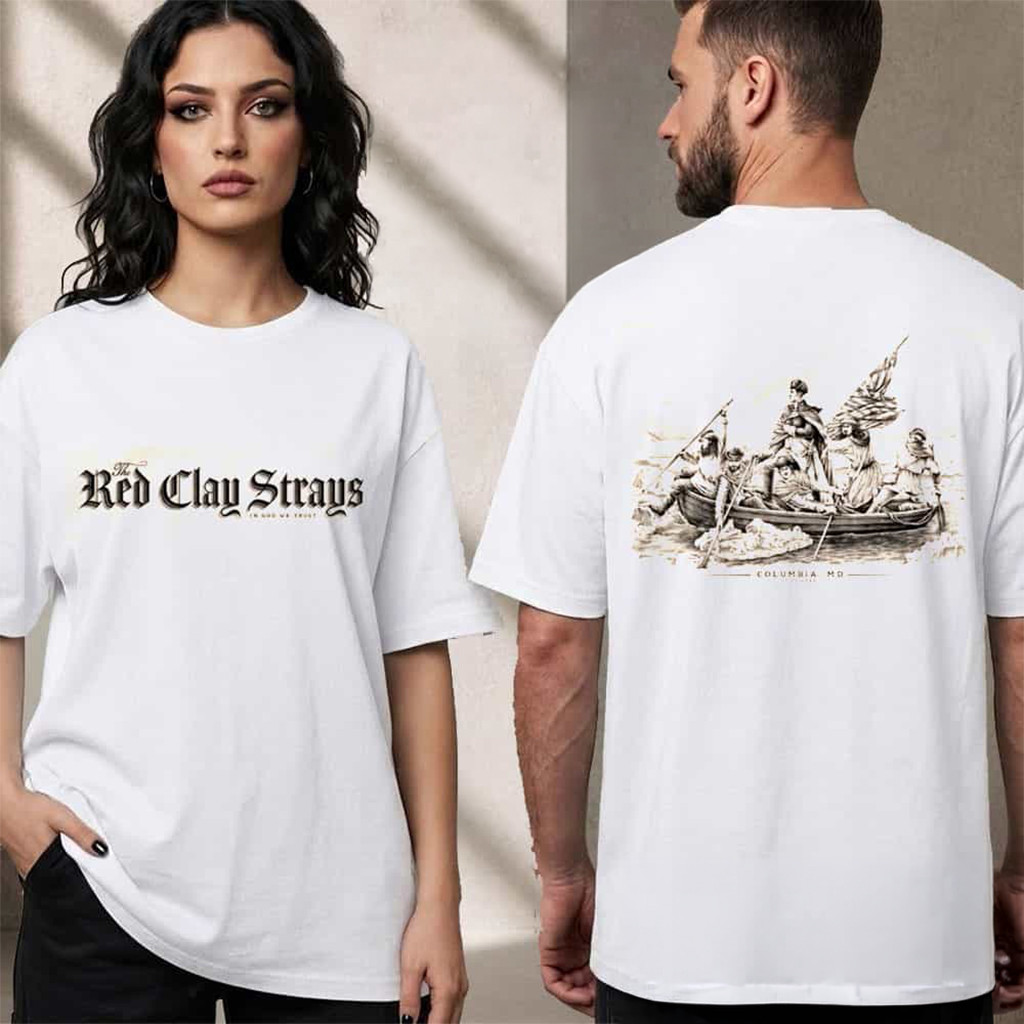 Red Clay Strays Band The Grateful Tour 2026 Shirt In God We Trust T-Shirt Red Clay Strays Merch - Kdjoy Red Clay Strays Band The Grateful Tour 2026 Shirt In God We Trust T-Shirt Red Clay Strays Merch - Kdjoy