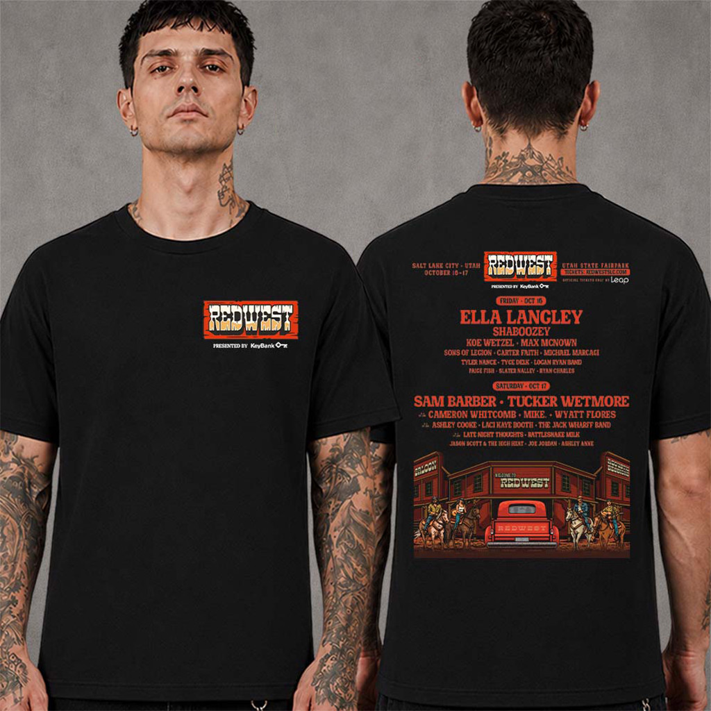 Redwest 2026 Festival Salt Lake City Utah Lineup At Utah State Fairpark On Oct 16-17 2026 Shirt - Kdjoy