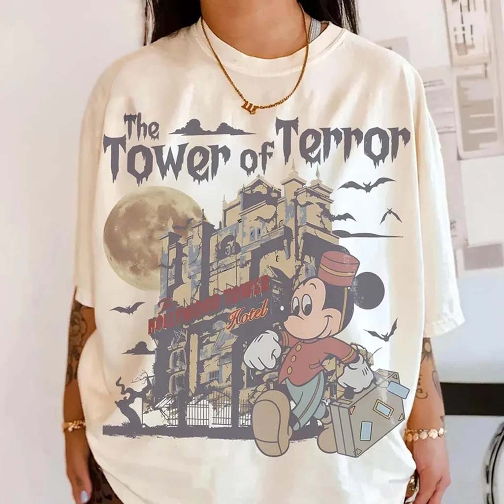 Retro D Tower Of Terror Shirt Vintage Mickey Hollywood Tower Hotel Tee Gift For Friends - Kdjoy Retro D Tower Of Terror Shirt Vintage Mickey Hollywood Tower Hotel Tee Gift For Friends - Kdjoy