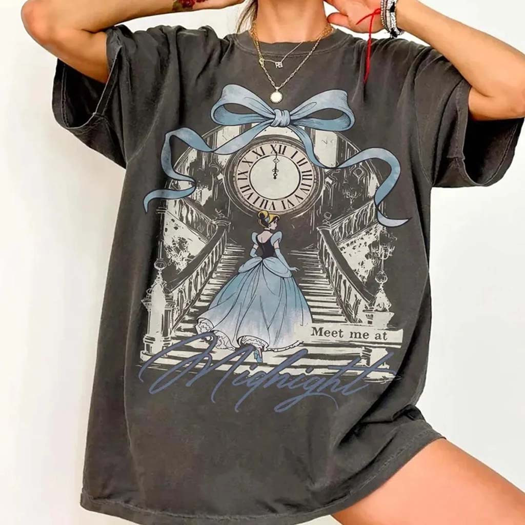 Retro Meet Me At Midnight Cinderella Shirt D Princess Shirt 2026 Gift For Daughters - Kdjoy Retro Meet Me At Midnight Cinderella Shirt D Princess Shirt 2026 Gift For Daughters - Kdjoy