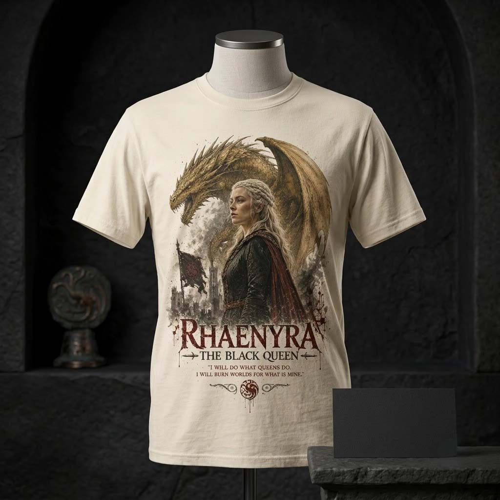 Rhaenyra Targaryen The Black Queen House Of The Dragon T-Shirt Rhaenyra Targaryen Merch - Kdjoy Rhaenyra Targaryen The Black Queen House Of The Dragon T-Shirt Rhaenyra Targaryen Merch - Kdjoy