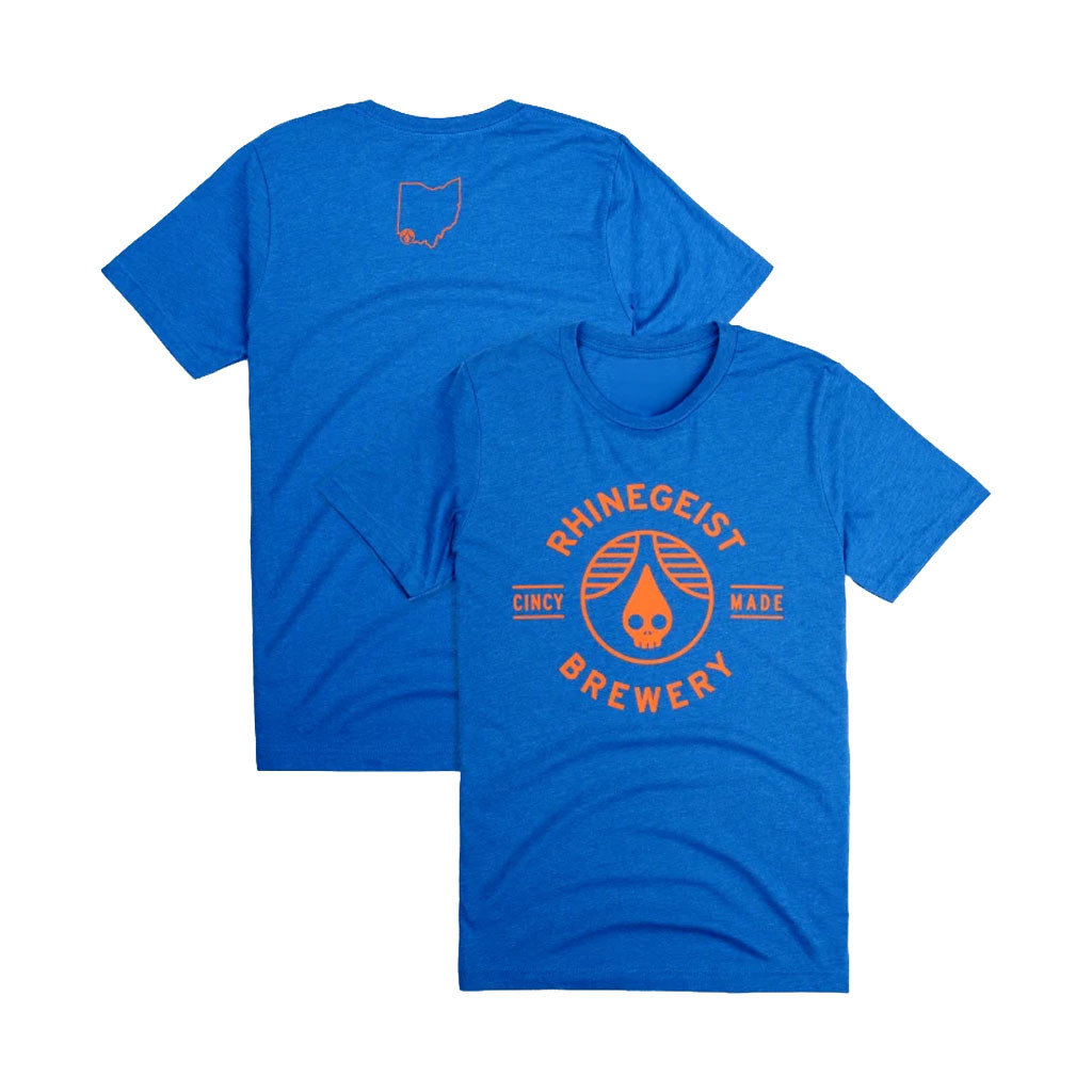 Rhinegeist Brewery Merch 2026 Blue Orange Cincy Made T-Shirt Best Gift For Husband - Kdjoy