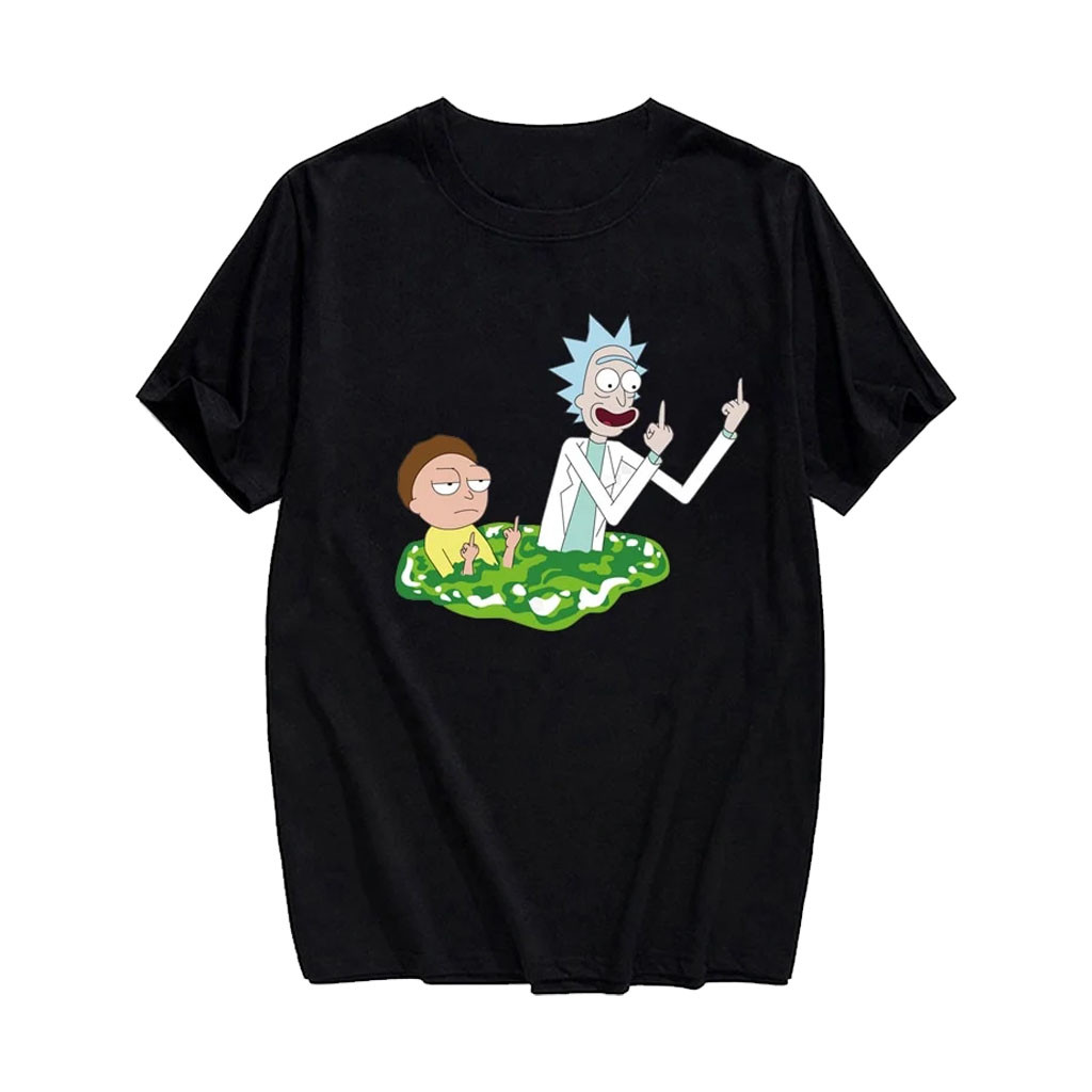 Rick And Morty Merch 2026 Rick And Morty Middle Finger T-Shirt Gift For Brothers Rick And Morty Merch 2026 Rick And Morty Middle Finger T-Shirt Gift For Brothers