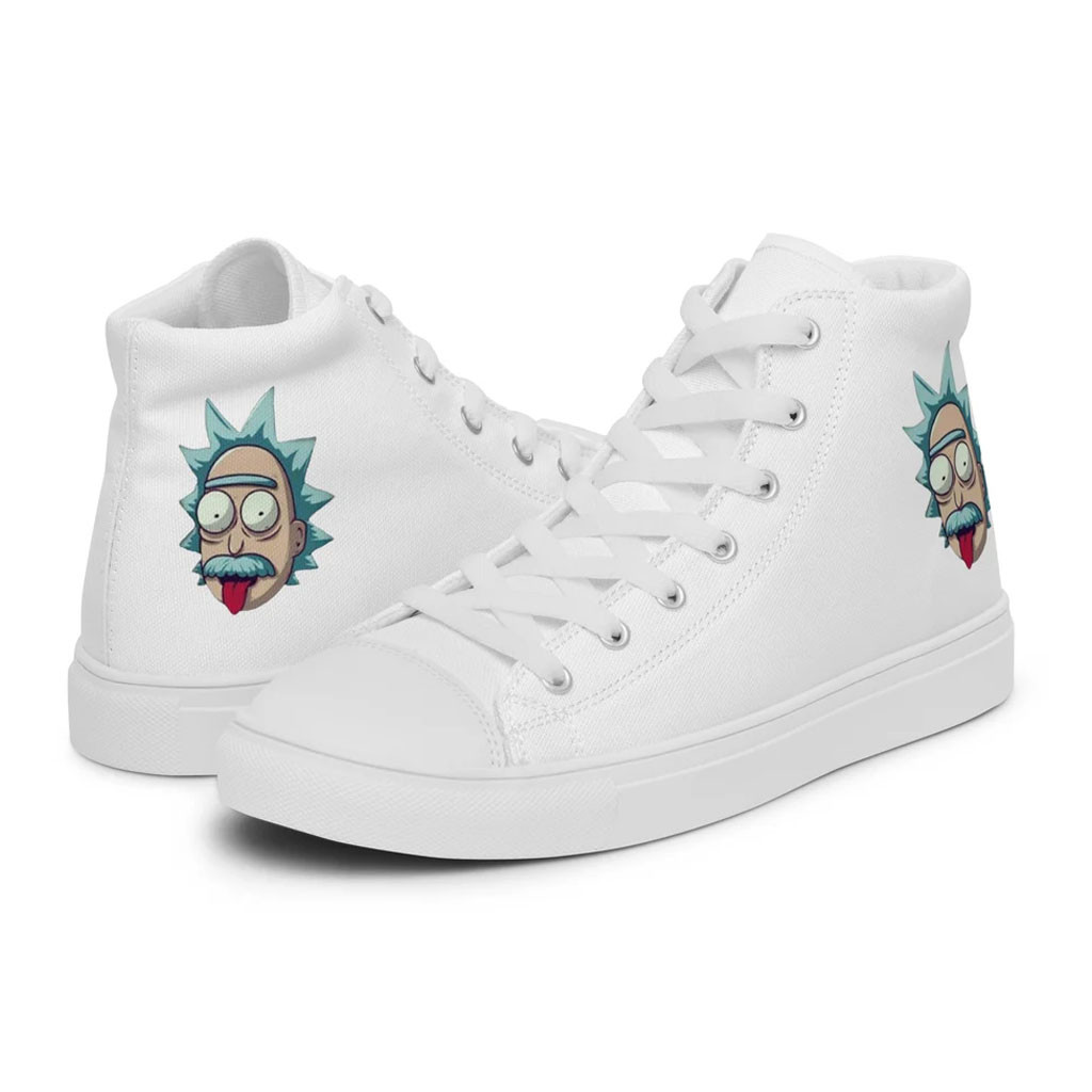 Rick And Morty Merch 2026 Rick Einstein Shoes White Cartoon Lover Sneakers Gift For Dad
