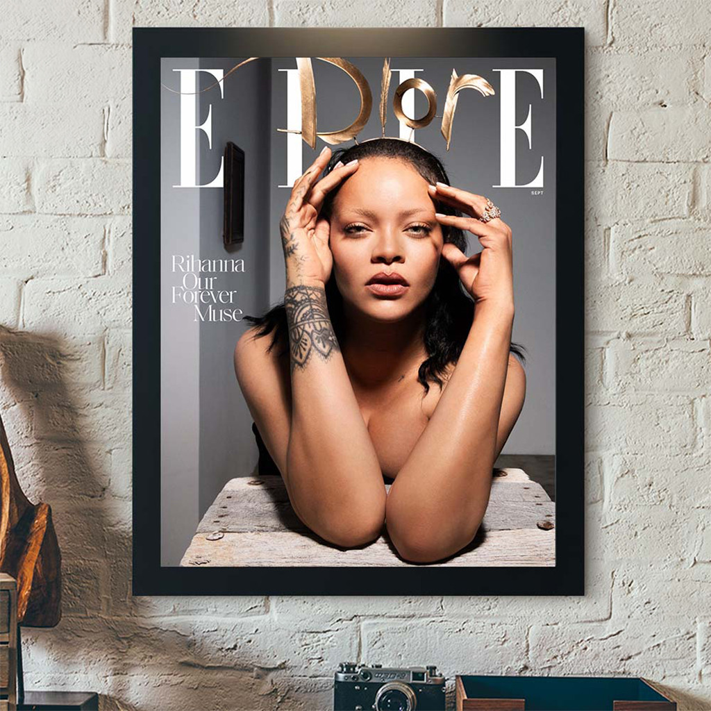 Rihanna Graces The Cover Of Elle Rihanna Our Forever Muse Poster Rihanna Merch Art On Wall - Kdjoy