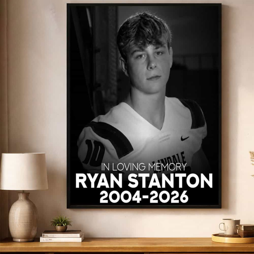 RIP Ryan Stanton HC Pustertal Wolfe Player In Loving Memory 2004 2026 Poster Wall Decor - Kdjoy