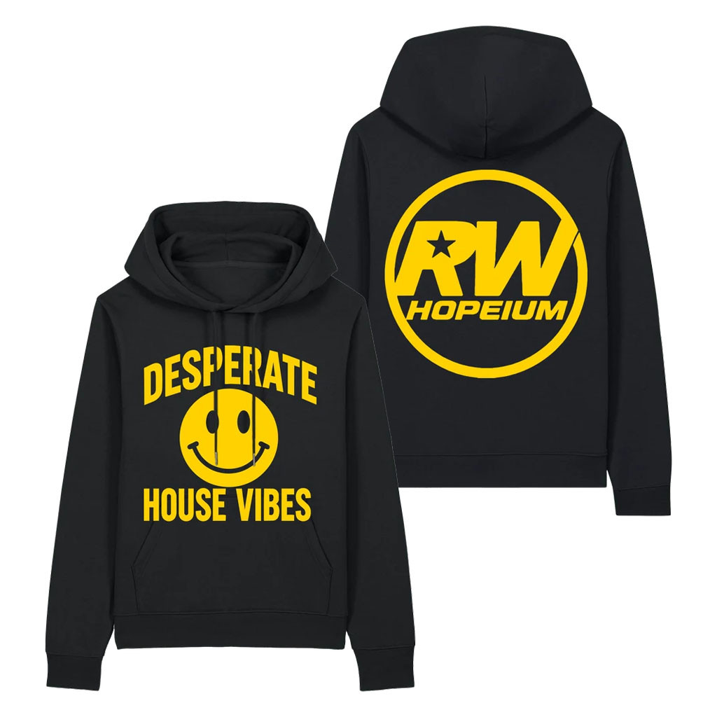 Robbie Williams Merch 2026 Desperate House Vibes Black Hoodie Cool Gifts For Music Lovers - Kdjoy