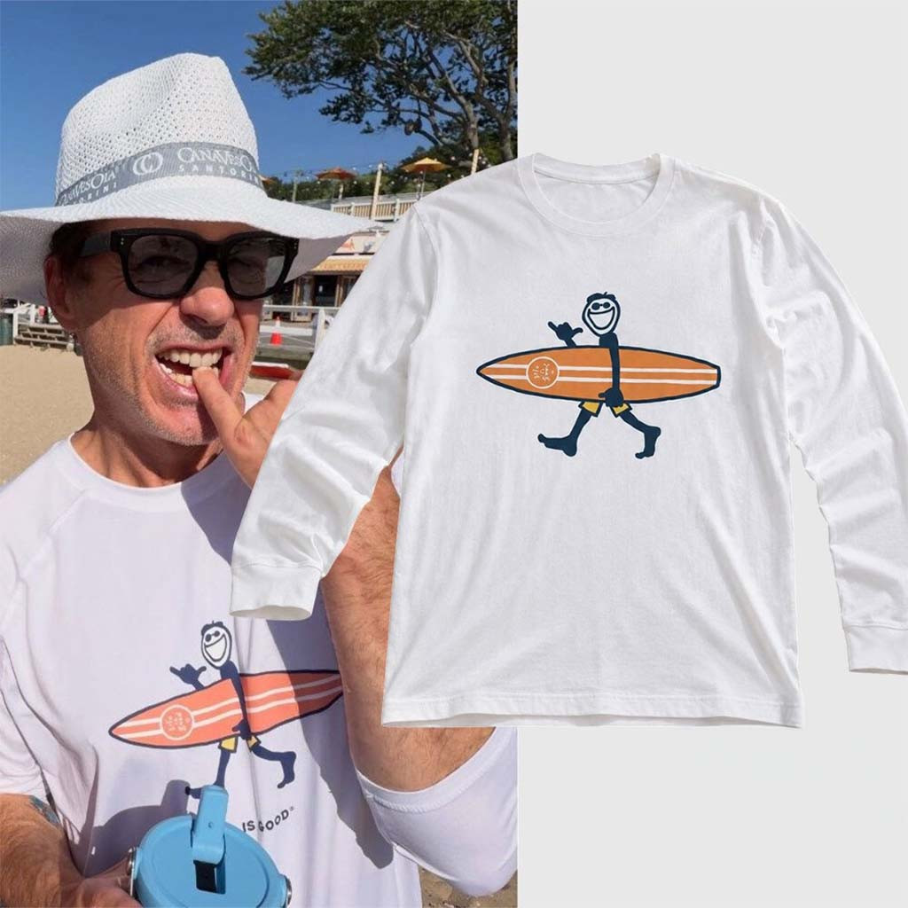 Robert Downey Jr Life Is Good Jake Surfer Long Sleeve Shirt Summer Gift For Dad - Kdjoy Robert Downey Jr Life Is Good Jake Surfer Long Sleeve Shirt Summer Gift For Dad - Kdjoy