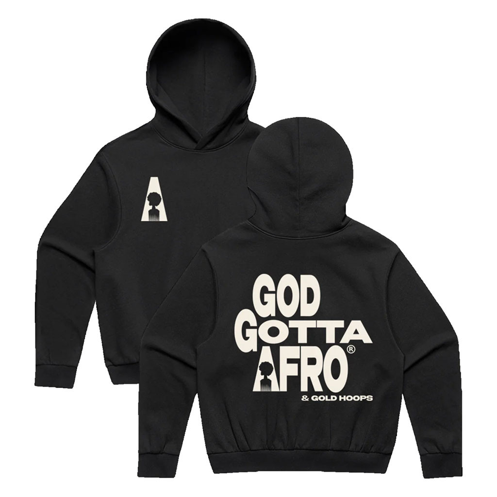 Roc Nation Merch 2026 Rapsody God Gotta Afro And Gold Hoops Hoodie Rapsody Merch Fan Gifts - Kdjoy