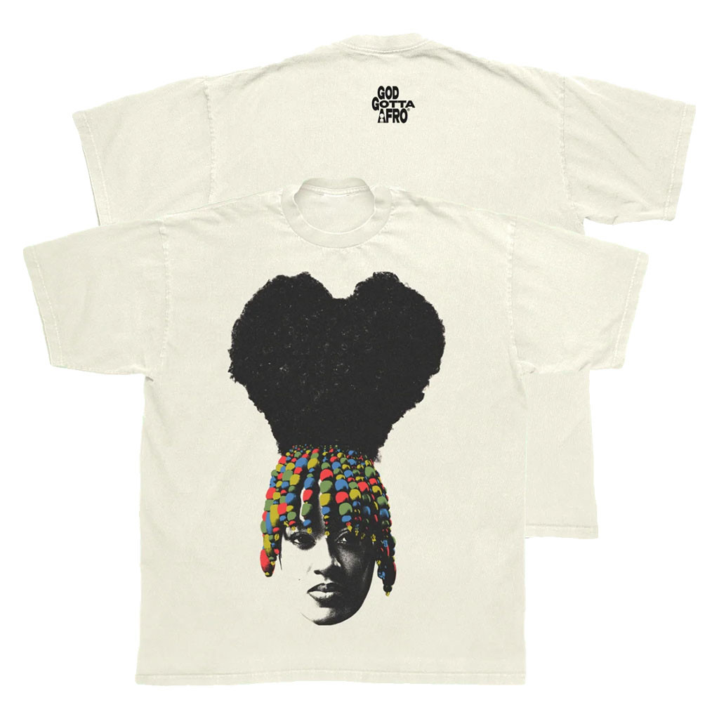 Roc Nation Merch 2026 Rapsody Heart Shaped Afro T-Shirt Rapsody Merch Gift For Rapper Fans - Kdjoy