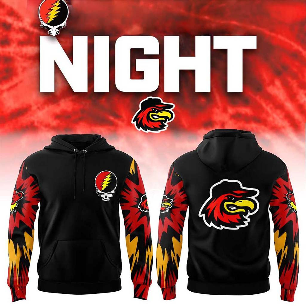 Rochester Red Wings Grateful Dead Night Returns To ESL Ballpark Hoodie Red Wings Merch 2026 - Kdjoy Rochester Red Wings Grateful Dead Night Returns To ESL Ballpark Hoodie Red Wings Merch 2026 - Kdjoy