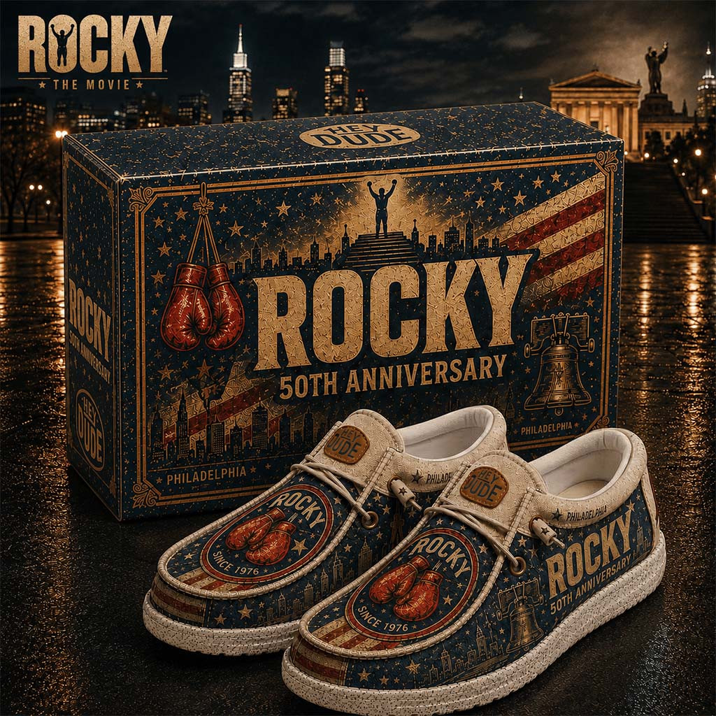 Rocky 50th Anniversary 1976 2026 Shoes Rocky Merch Birthday Gift Ideas For Him - Kdjoy