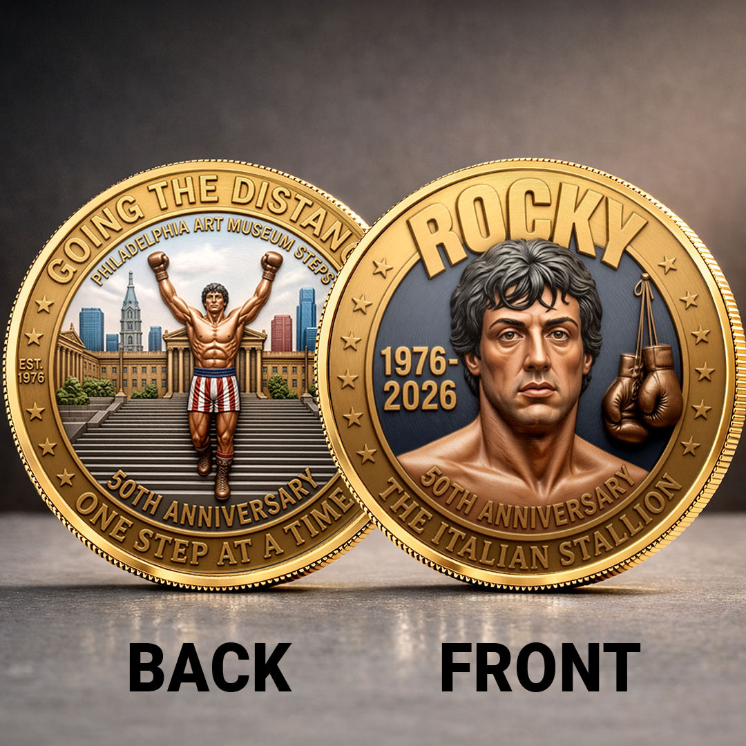 Rocky 50th Anniversary Commemorative Coin Rocky 1976 2026 Memorial Coin Gifts Ideas - Kdjoy