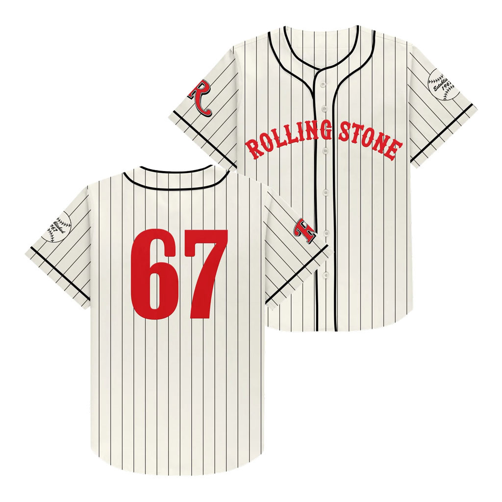 Rolling Stone Merch 2026 Rolling Stone Baseball Jersey 67 Jersey Gift For Brothers - Kdjoy