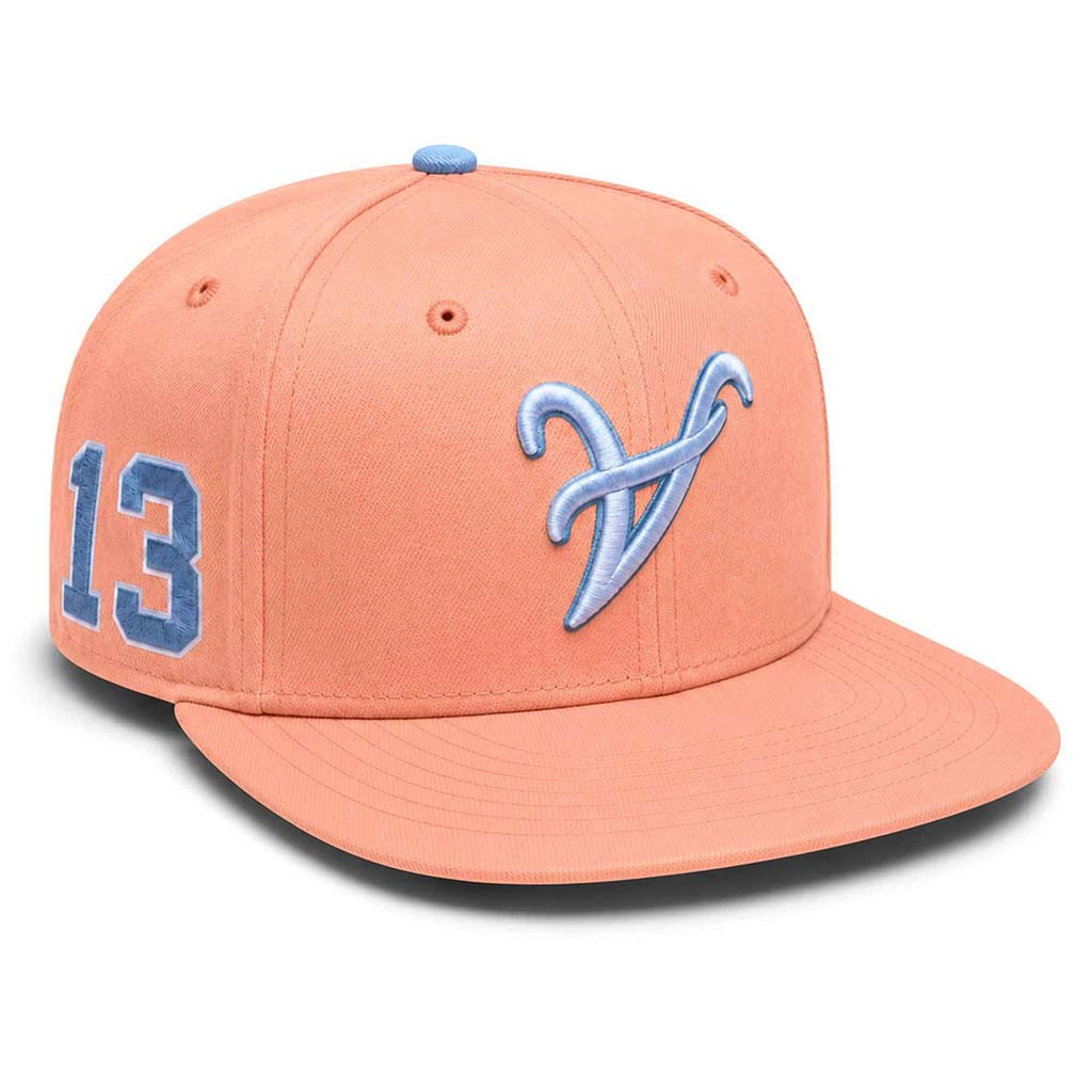 Ronald Acuna Jr Atlanta Braves Upside Down A Peach 13 Snapback Hat Embroidered Braves Merch - Kdjoy