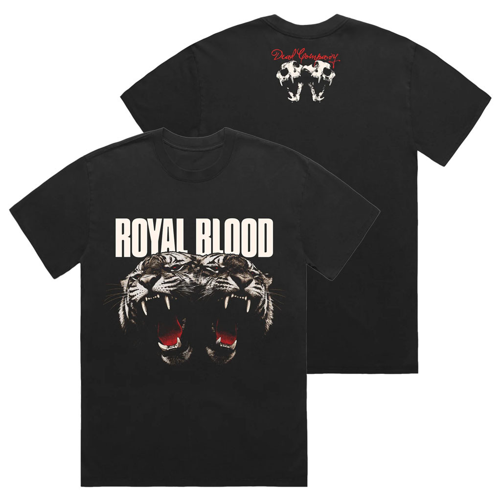 Royal Blood Merch 2026 Dead Company Coloured Tiger T-Shirt Presents For Rock Lovers - Kdjoy