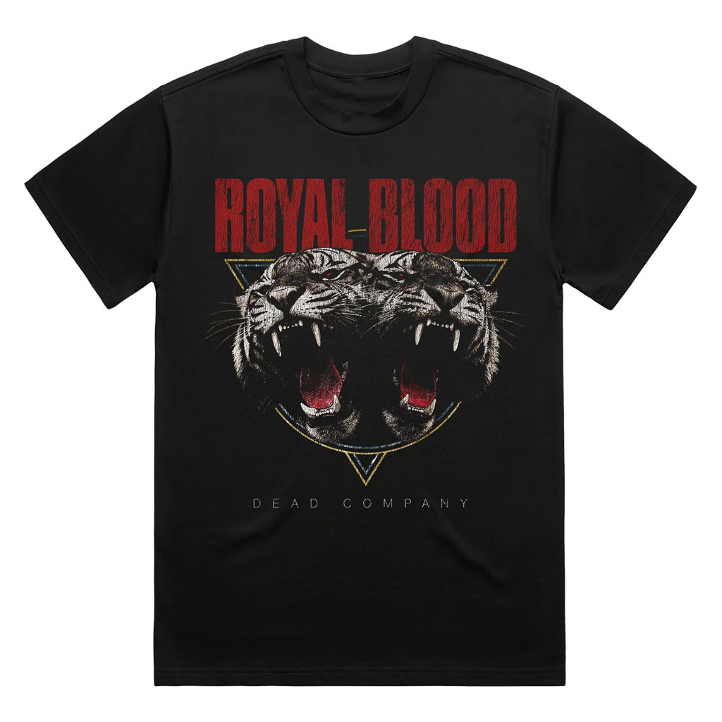 Royal Blood Merch 2026 Dead Company Shaped Cover Black T-Shirt Gifts For Rock Music Lovers - Kdjoy