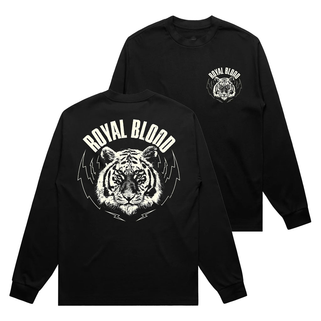 Royal Blood Merch 2026 Royal Blood Tiger Long Sleeve Shirt Black Gift For Rock Fans - Kdjoy