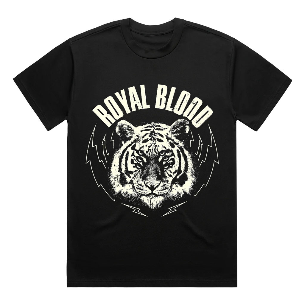 Royal Blood Merch 2026 Royal Blood Tiger T-Shirt Black Gifts For A Rock Music Lover - Kdjoy