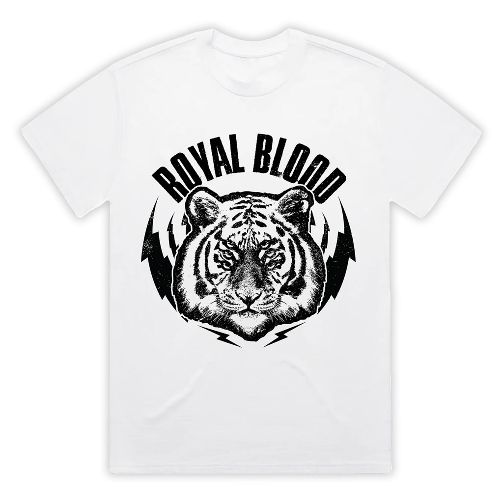 Royal Blood Merch 2026 Royal Blood Tiger T-Shirt White Best Gifts For Rock Music Lovers - Kdjoy