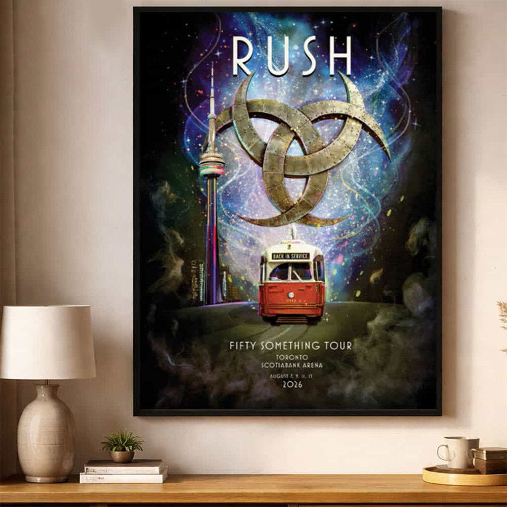 Rush Band Fifty Something Tour 2026 Toronto Event Poster Rush Merch Wall Art Decor Rush Band Fifty Something Tour 2026 Toronto Event Poster Rush Merch Wall Art Decor