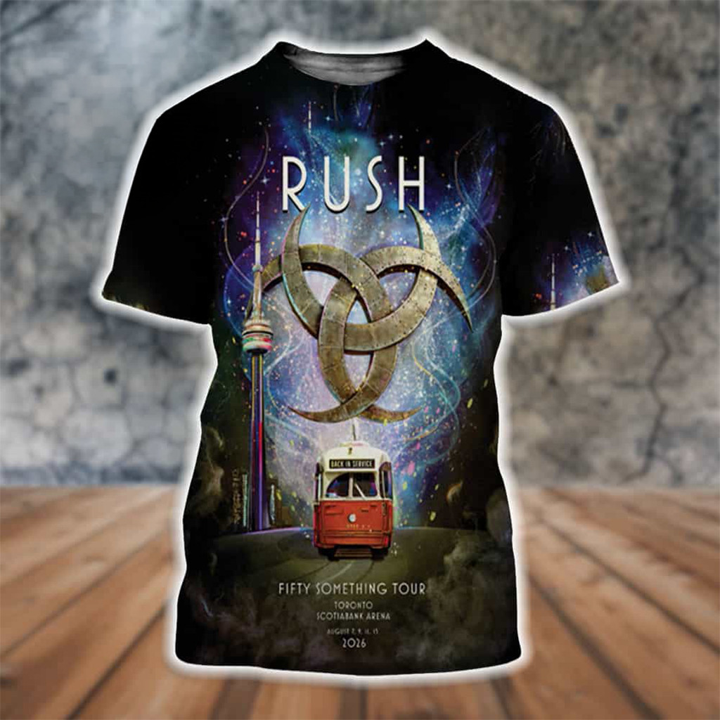 Rush Band Fifty Something Tour 2026 Toronto Event Shirt Rush Merch Gifts For Dudes